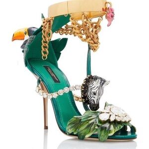 ISO: Dolce & Gabbana jungle heels tropical Embellished sandals. Size 41